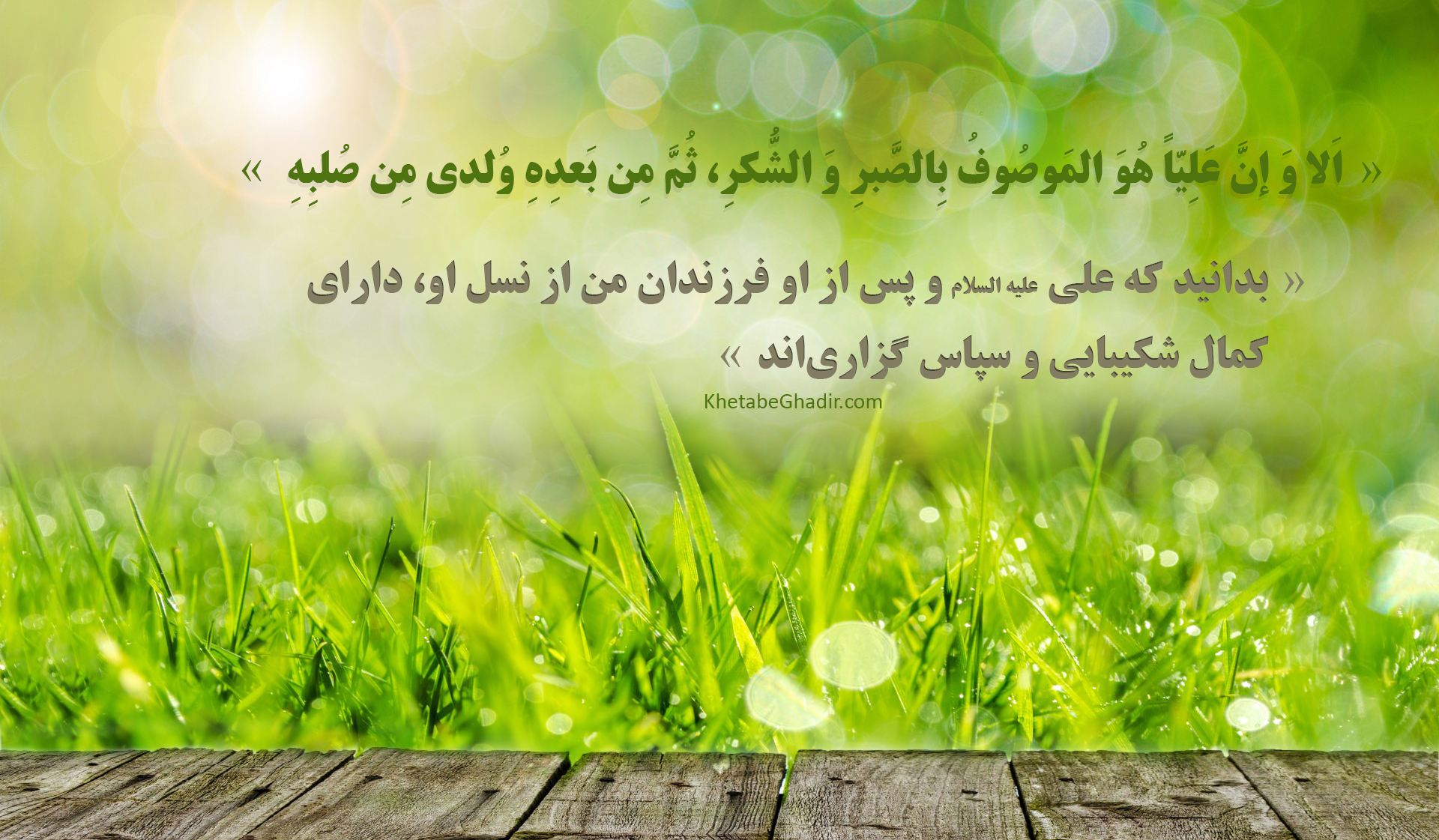 شرح جمله صد و هفتاد و دوم خطابه غدیر